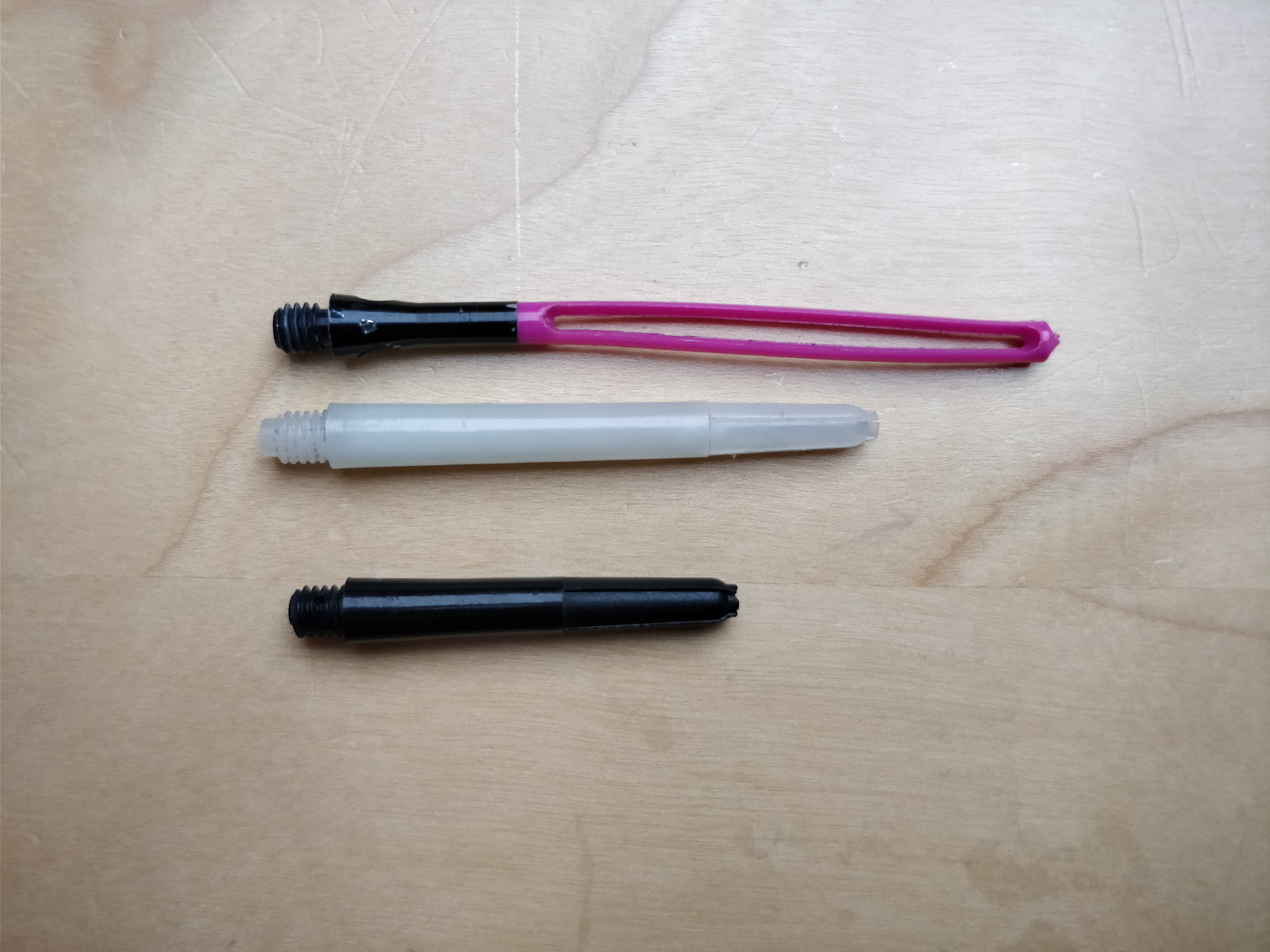 Verschiedene Darts im Vergleich